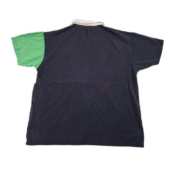BDG Urban Outfitters Polo Shirt Mens Oversized Size L Color Block Short Sleeve - Picture 2 of 7